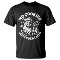 Funny Santa Christmas In July T Shirt No Cookies Just Cocktails Summer Xmas - Wonder Print Shop