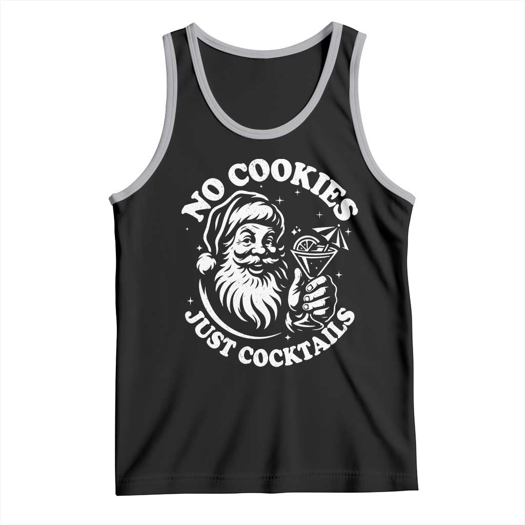 Funny Santa Christmas In July Tank Top No Cookies Just Cocktails Summer Xmas - Wonder Print Shop
