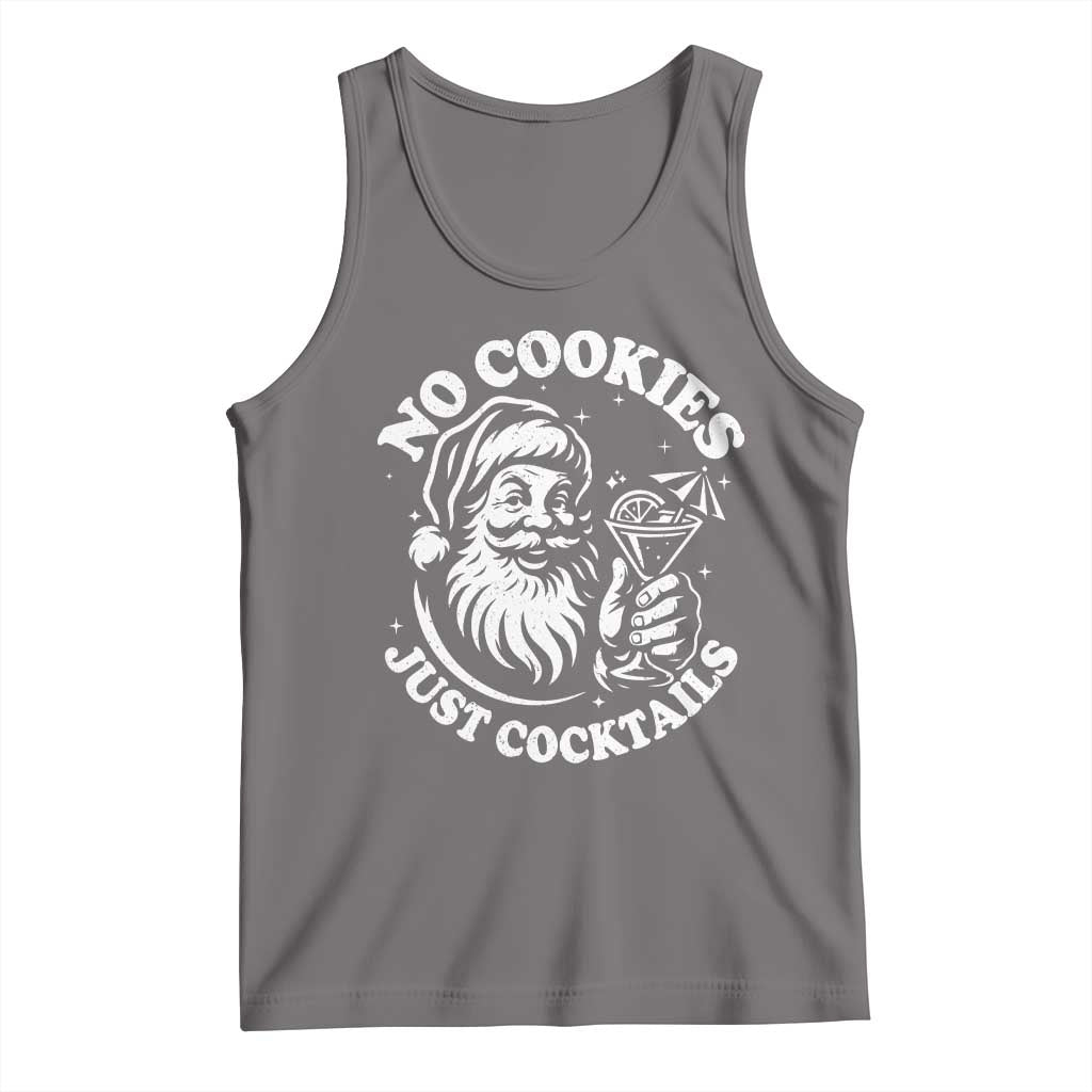 Funny Santa Christmas In July Tank Top No Cookies Just Cocktails Summer Xmas - Wonder Print Shop