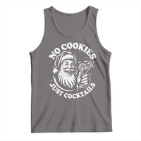 Funny Santa Christmas In July Tank Top No Cookies Just Cocktails Summer Xmas - Wonder Print Shop