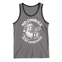 Funny Santa Christmas In July Tank Top No Cookies Just Cocktails Summer Xmas - Wonder Print Shop