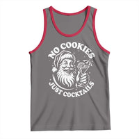 Funny Santa Christmas In July Tank Top No Cookies Just Cocktails Summer Xmas - Wonder Print Shop