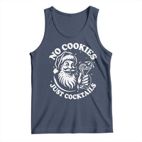 Funny Santa Christmas In July Tank Top No Cookies Just Cocktails Summer Xmas - Wonder Print Shop