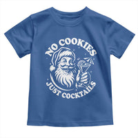 Funny Santa Christmas In July Toddler T Shirt No Cookies Just Cocktails Summer Xmas - Wonder Print Shop