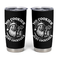 Funny Santa Christmas In July Tumbler Cup No Cookies Just Cocktails Summer Xmas - Wonder Print Shop