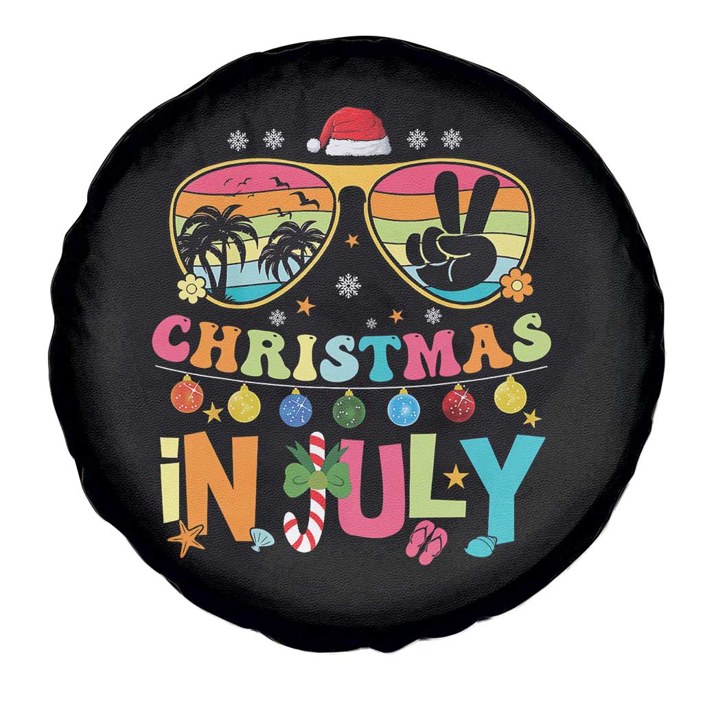 Sunglasses Beach Christmas in July Spare Tire Cover Santa Summer Xmas - Wonder Print Shop