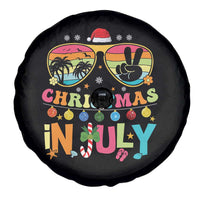 Sunglasses Beach Christmas in July Spare Tire Cover Santa Summer Xmas - Wonder Print Shop