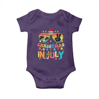 Sunglasses Beach Christmas in July Baby Onesie Santa Summer Xmas - Wonder Print Shop