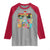 Sunglasses Beach Christmas in July Raglan Shirt Santa Summer Xmas - Wonder Print Shop