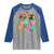 Sunglasses Beach Christmas in July Raglan Shirt Santa Summer Xmas - Wonder Print Shop