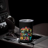 Sunglasses Beach Christmas in July Tumbler Cup Santa Summer Xmas - Wonder Print Shop