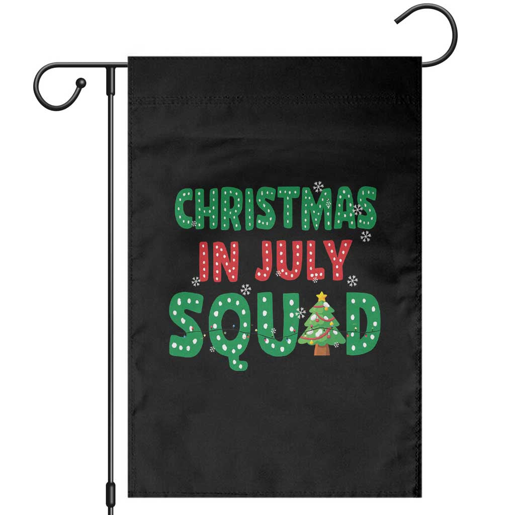 Christmas In July Squad Garden Flag Funny Summer Xmas - Wonder Print Shop