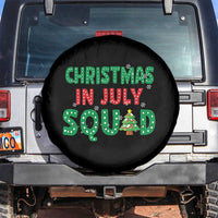 Christmas In July Squad Spare Tire Cover Funny Summer Xmas - Wonder Print Shop