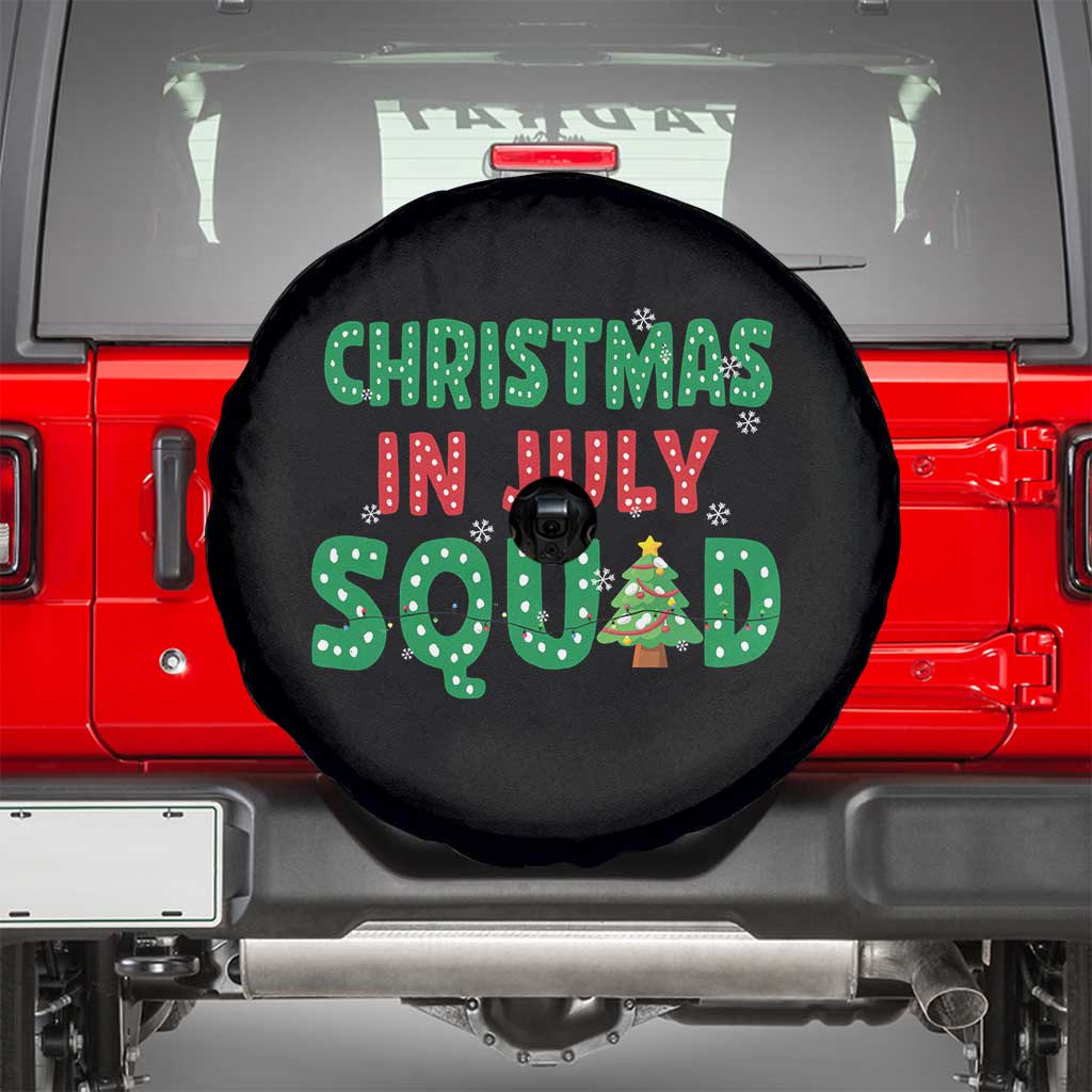 Christmas In July Squad Spare Tire Cover Funny Summer Xmas - Wonder Print Shop