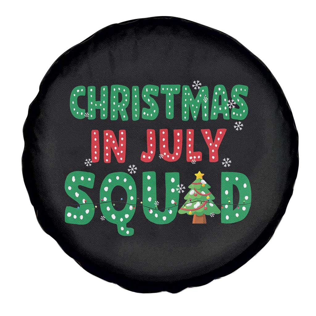 Christmas In July Squad Spare Tire Cover Funny Summer Xmas - Wonder Print Shop
