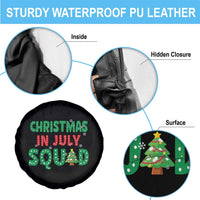 Christmas In July Squad Spare Tire Cover Funny Summer Xmas - Wonder Print Shop