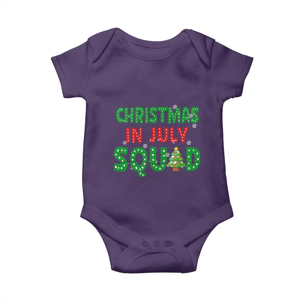 Christmas In July Squad Baby Onesie Funny Summer Xmas - Wonder Print Shop