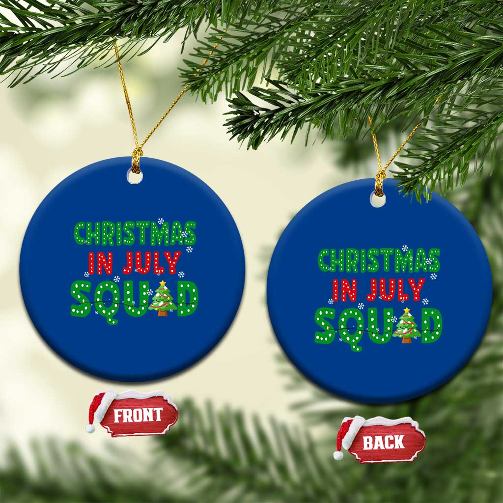 Xmas In July Squad Ceramic Ornament Funny Summer Xmas - Wonder Print Shop