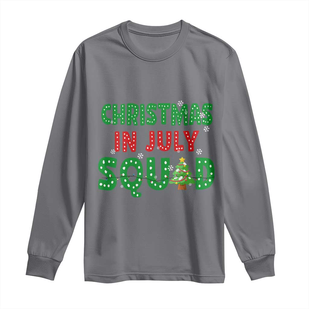 Christmas In July Squad Long Sleeve Shirt Funny Summer Xmas - Wonder Print Shop