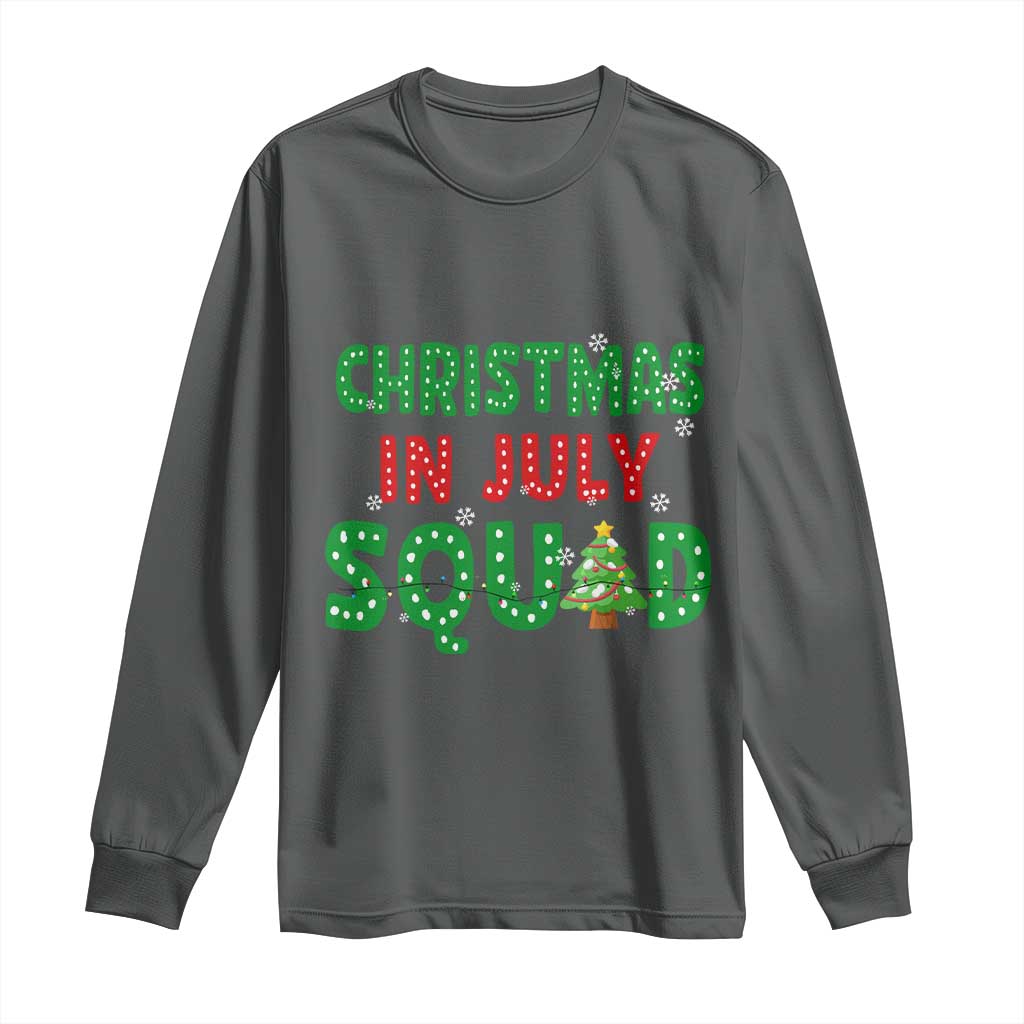 Christmas In July Squad Long Sleeve Shirt Funny Summer Xmas - Wonder Print Shop