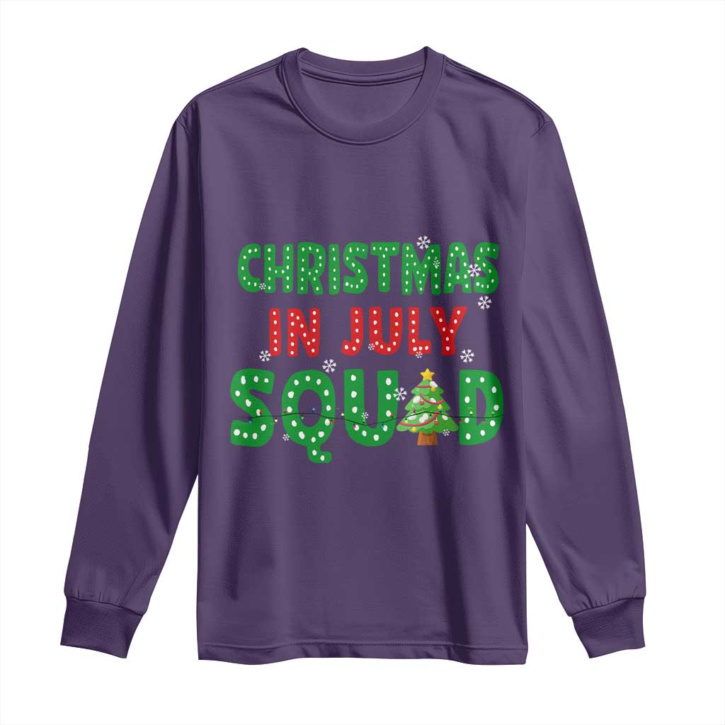 Christmas In July Squad Long Sleeve Shirt Funny Summer Xmas - Wonder Print Shop