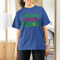 Christmas In July Squad T Shirt For Women Funny Summer Xmas - Wonder Print Shop