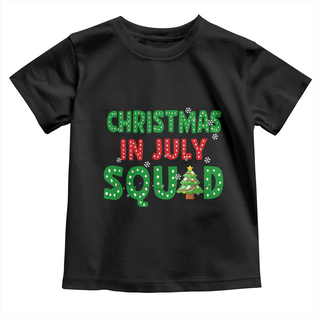 Christmas In July Squad Toddler T Shirt Funny Summer Xmas - Wonder Print Shop