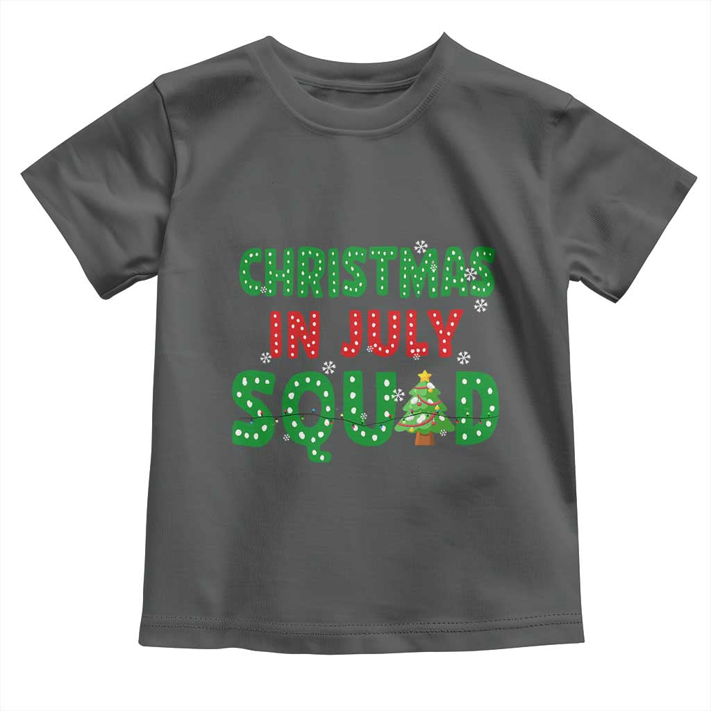 Christmas In July Squad Toddler T Shirt Funny Summer Xmas - Wonder Print Shop