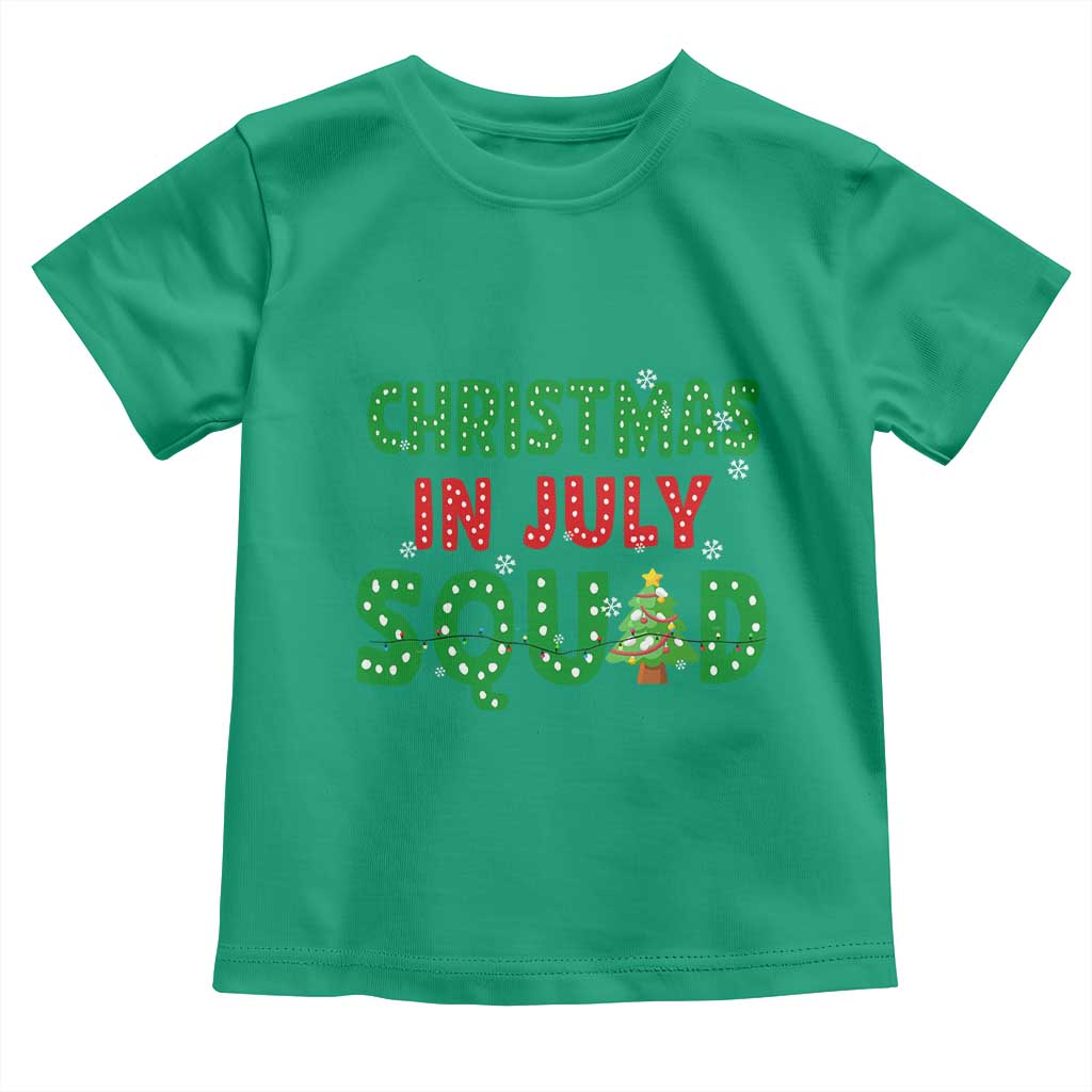 Christmas In July Squad Toddler T Shirt Funny Summer Xmas - Wonder Print Shop