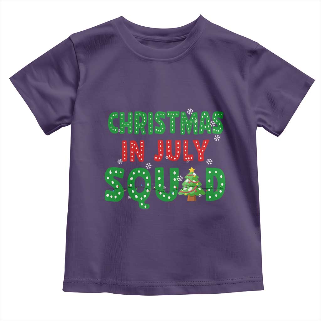 Christmas In July Squad Toddler T Shirt Funny Summer Xmas - Wonder Print Shop