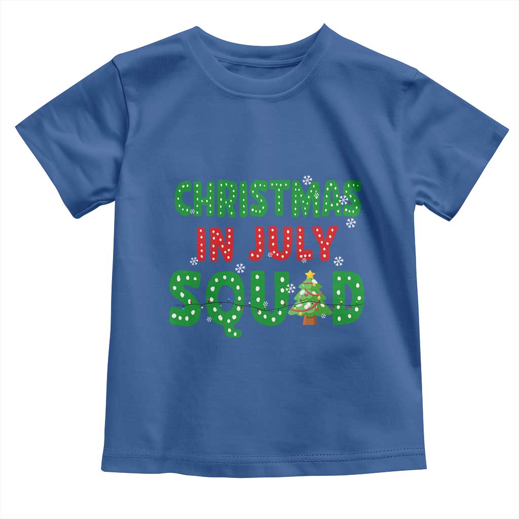 Christmas In July Squad Toddler T Shirt Funny Summer Xmas - Wonder Print Shop