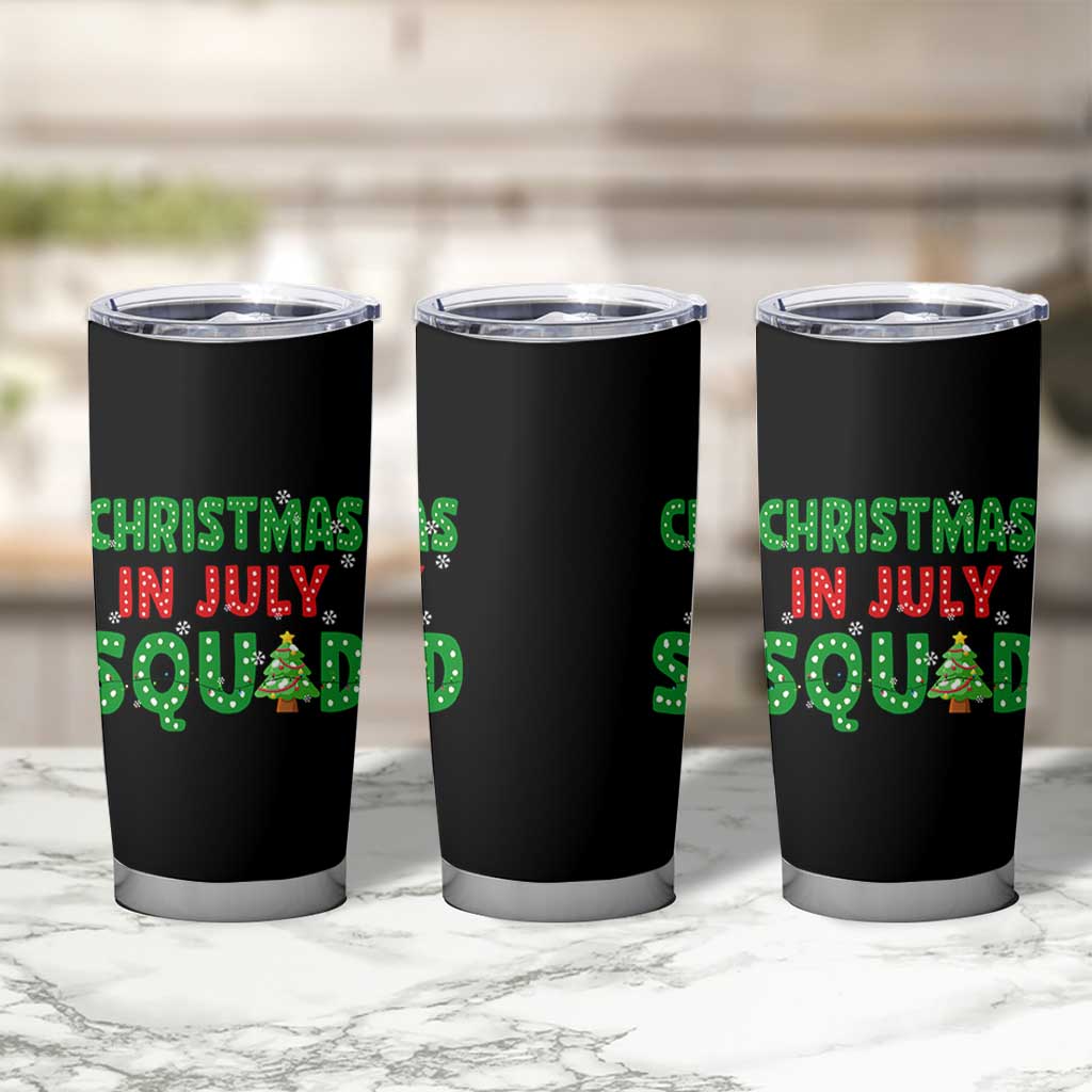 Christmas In July Squad Tumbler Cup Funny Summer Xmas - Wonder Print Shop