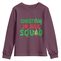 Christmas In July Squad Youth Sweatshirt Funny Summer Xmas - Wonder Print Shop
