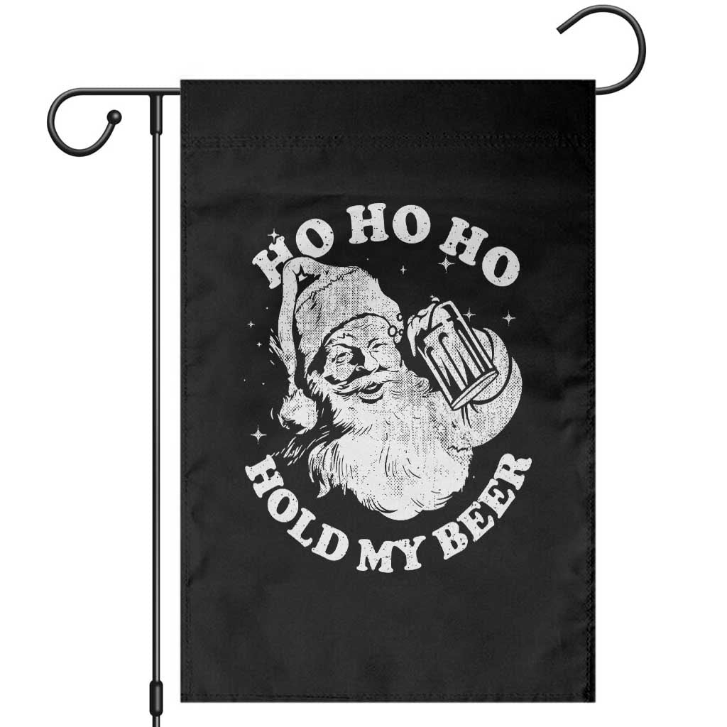 Santa Ho Ho Hold My Beer Garden Flag Funny Christmas In July Summer Xmas - Wonder Print Shop
