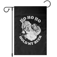 Santa Ho Ho Hold My Beer Garden Flag Funny Christmas In July Summer Xmas - Wonder Print Shop