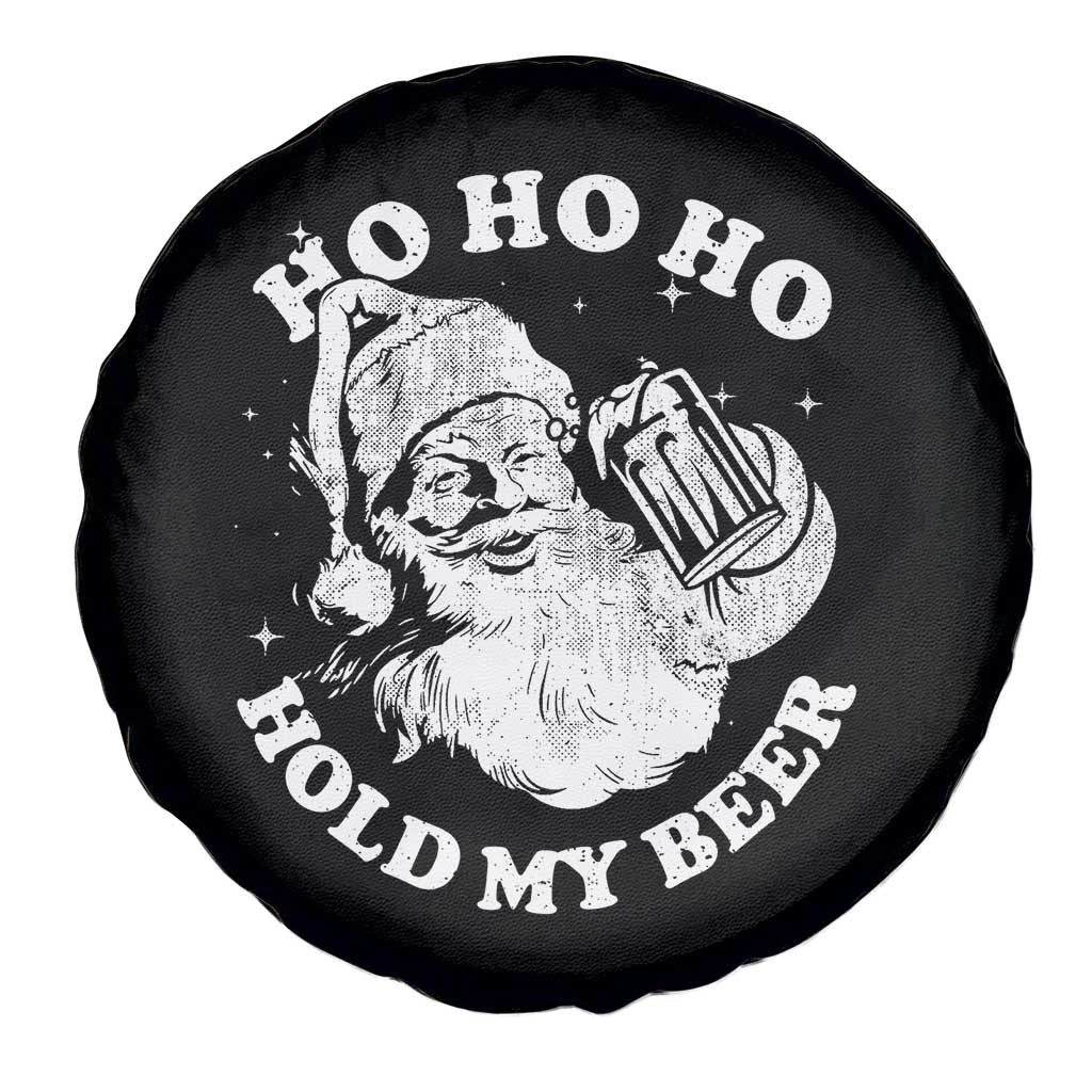 Santa Ho Ho Hold My Beer Spare Tire Cover Funny Christmas In July Summer Xmas - Wonder Print Shop