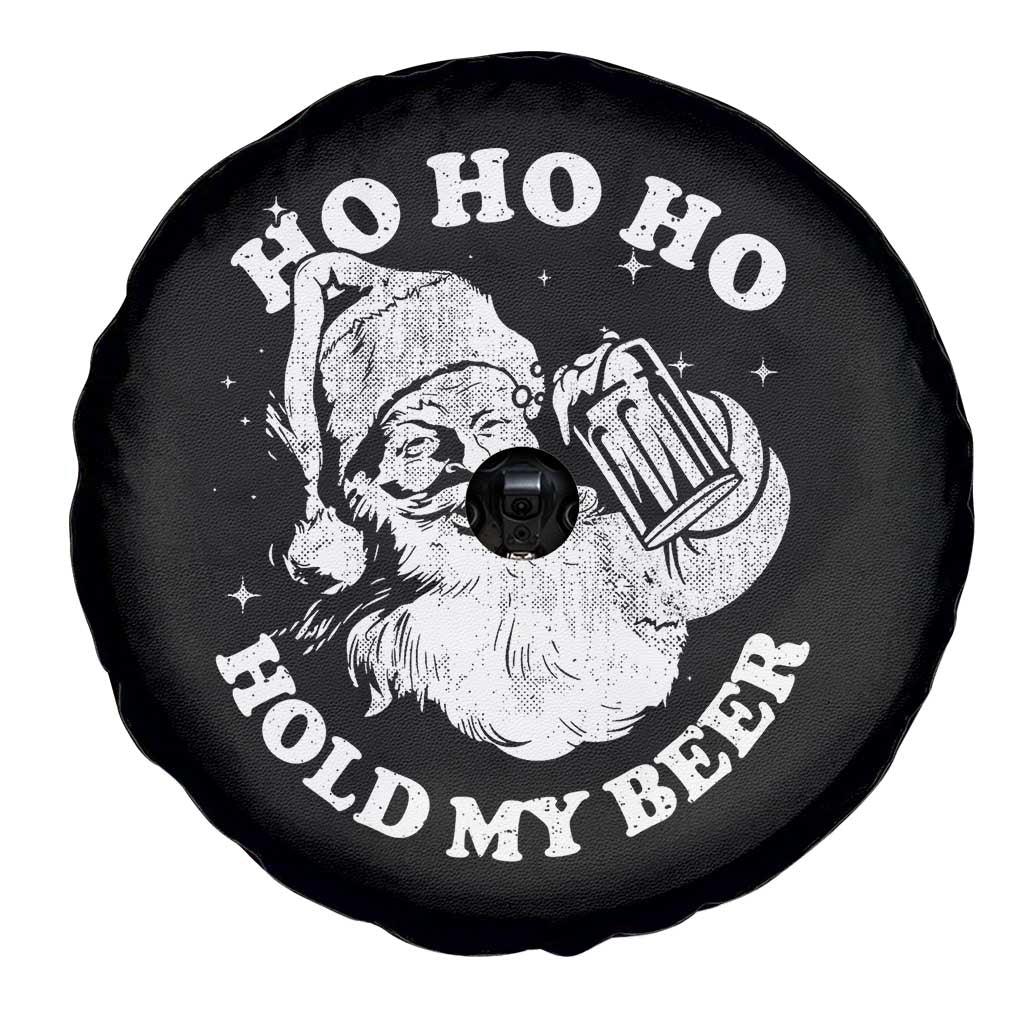Santa Ho Ho Hold My Beer Spare Tire Cover Funny Christmas In July Summer Xmas - Wonder Print Shop