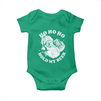 Santa Ho Ho Hold My Beer Baby Onesie Funny Christmas In July Summer Xmas - Wonder Print Shop