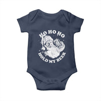 Santa Ho Ho Hold My Beer Baby Onesie Funny Christmas In July Summer Xmas - Wonder Print Shop