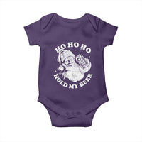Santa Ho Ho Hold My Beer Baby Onesie Funny Christmas In July Summer Xmas - Wonder Print Shop