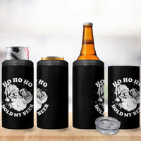 Santa Ho Ho Hold My Beer 4 in 1 Can Cooler Tumbler Funny Christmas In July Summer Xmas - Wonder Print Shop