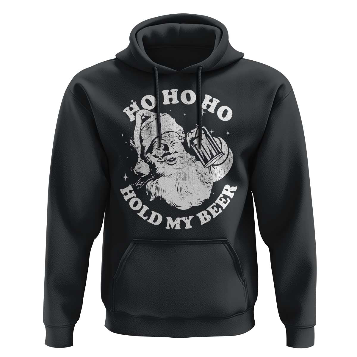 Santa Ho Ho Hold My Beer Hoodie Funny Christmas In July Summer Xmas - Wonder Print Shop