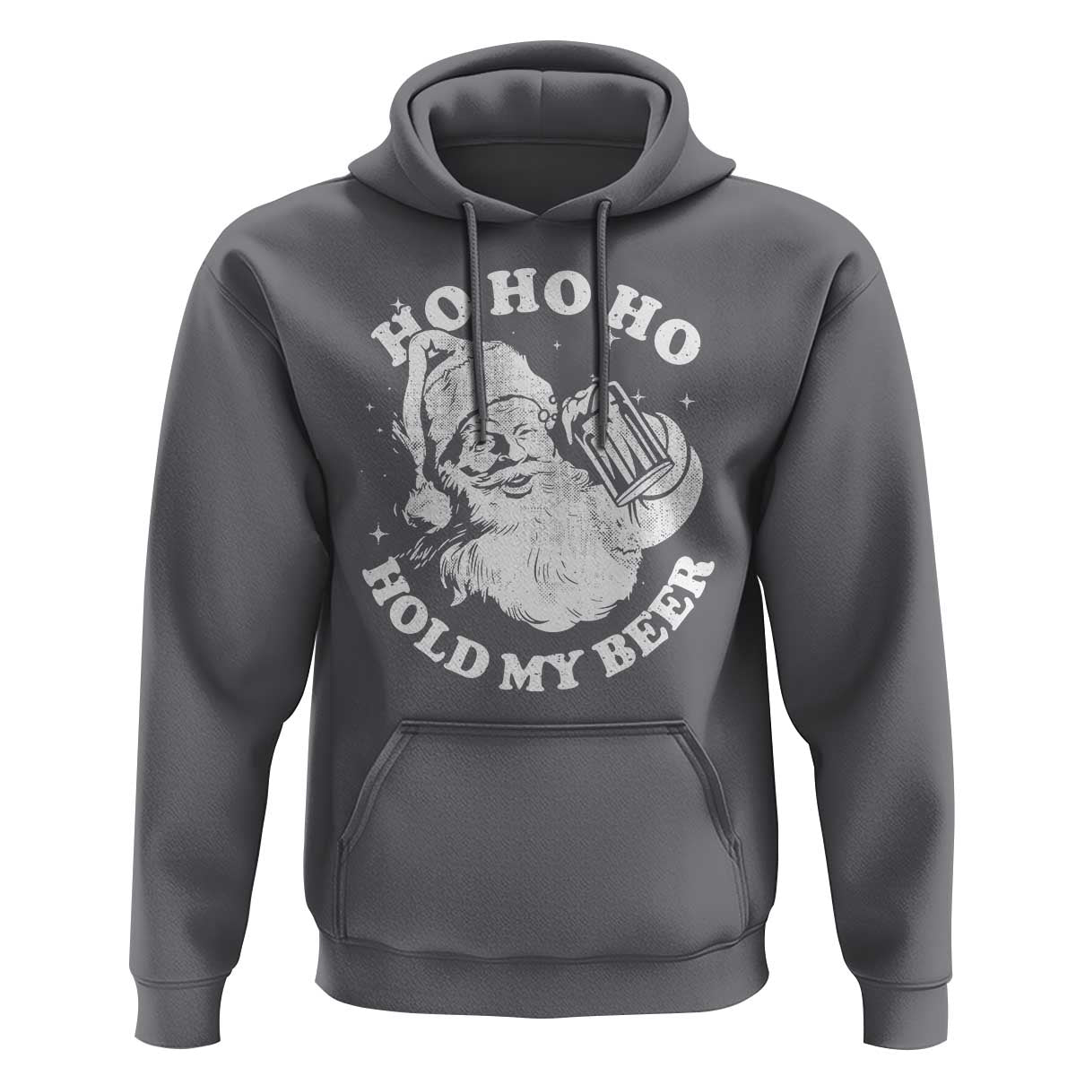 Santa Ho Ho Hold My Beer Hoodie Funny Christmas In July Summer Xmas - Wonder Print Shop