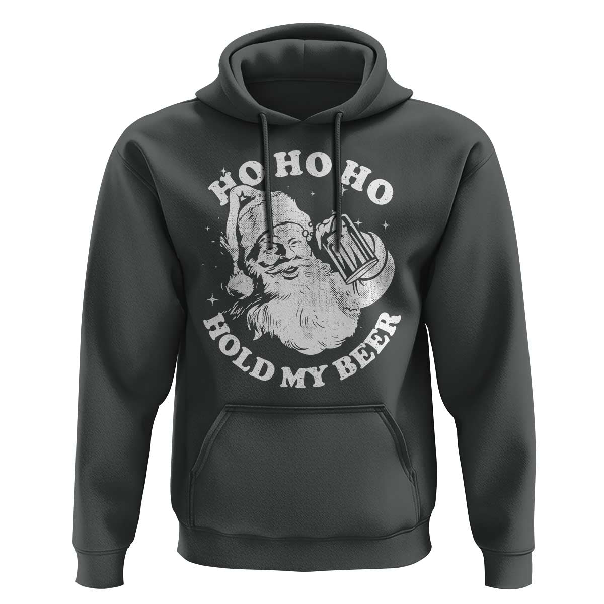 Santa Ho Ho Hold My Beer Hoodie Funny Christmas In July Summer Xmas - Wonder Print Shop