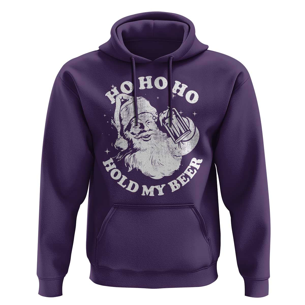 Santa Ho Ho Hold My Beer Hoodie Funny Christmas In July Summer Xmas - Wonder Print Shop