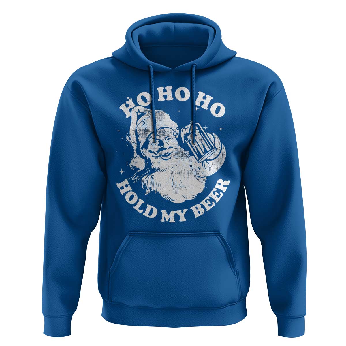 Santa Ho Ho Hold My Beer Hoodie Funny Christmas In July Summer Xmas - Wonder Print Shop