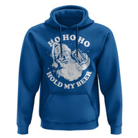 Santa Ho Ho Hold My Beer Hoodie Funny Christmas In July Summer Xmas - Wonder Print Shop