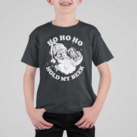 Santa Ho Ho Hold My Beer T Shirt For Kid Funny Christmas In July Summer Xmas - Wonder Print Shop