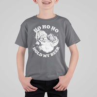 Santa Ho Ho Hold My Beer T Shirt For Kid Funny Christmas In July Summer Xmas - Wonder Print Shop