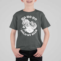 Santa Ho Ho Hold My Beer T Shirt For Kid Funny Christmas In July Summer Xmas - Wonder Print Shop